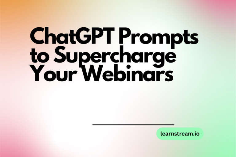 50 Powerful ChatGPT Prompts to Supercharge Your Webinars