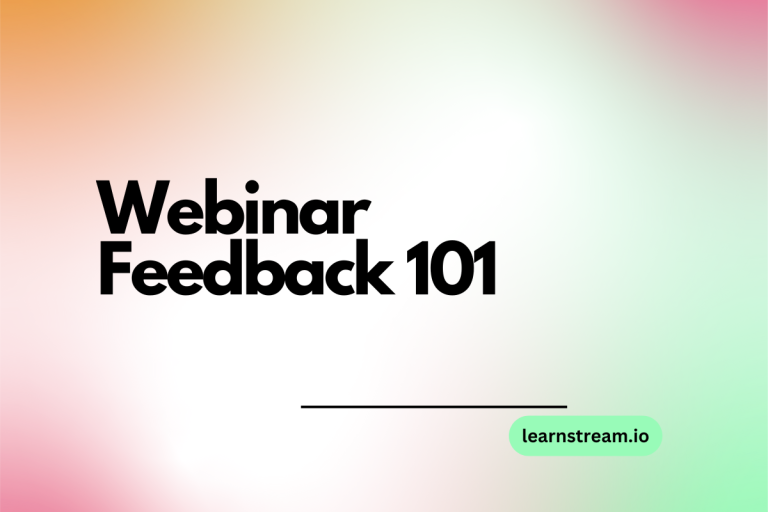 Webinar Feedback 101: Examples and Response Strategies