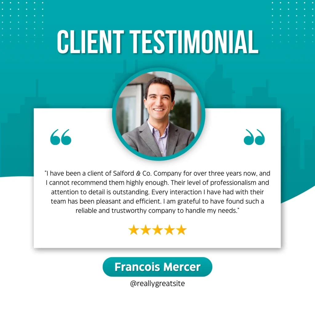 Testimonial Template For Website