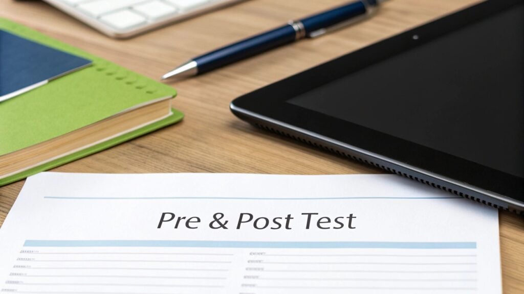 pre and post tests