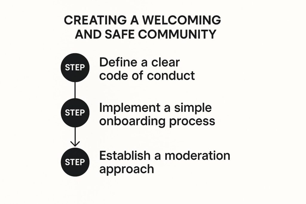 Infographic about forming a community