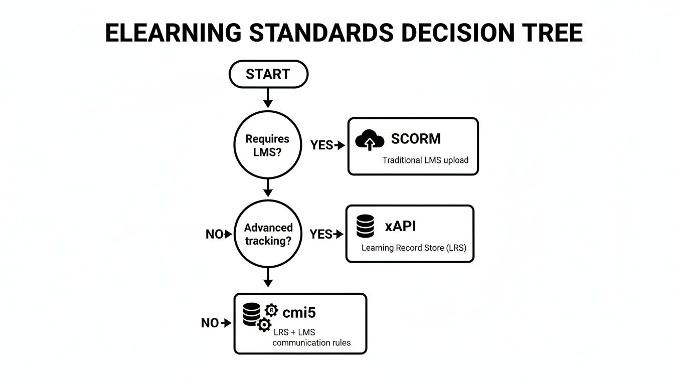 SCORM vs xAPI vs cmi5 Differences Explained