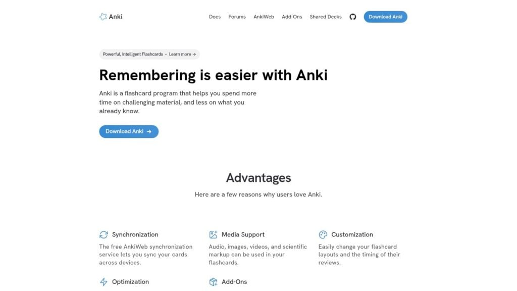 Anki + AnkiWeb